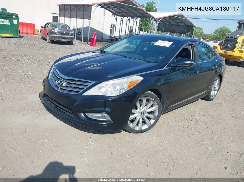 2012 Hyundai Azera VIN: KMHFH4JG8CA180117 Lot: 44951838