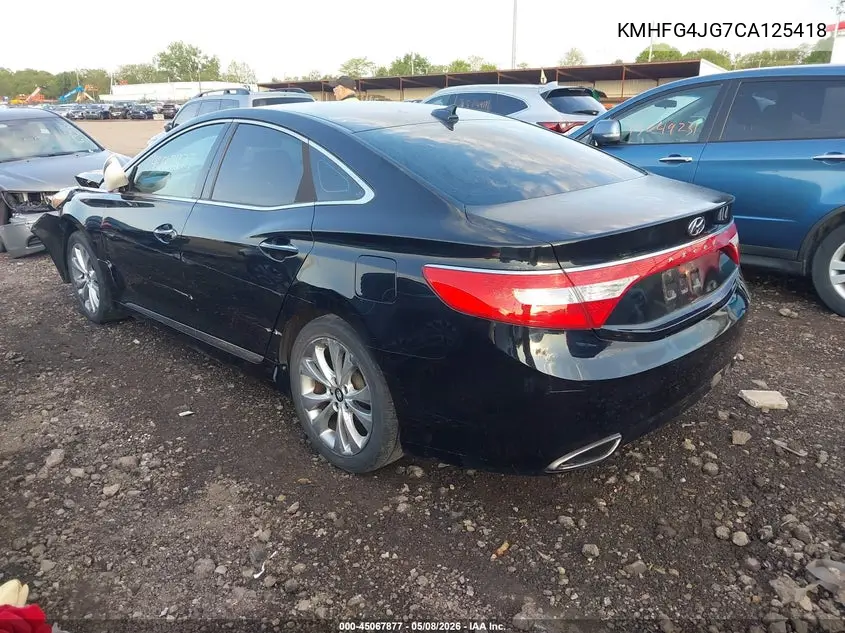 2012 Hyundai Azera VIN: KMHFG4JG7CA125418 Lot: 45067877