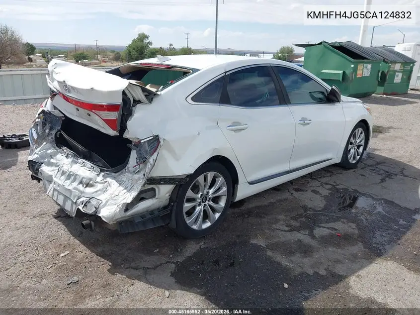 2012 Hyundai Azera VIN: KMHFH4JG5CA124832 Lot: 45165952