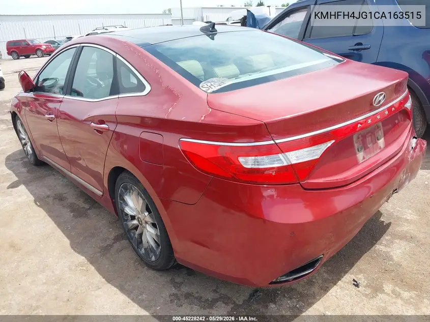 2012 Hyundai Azera VIN: KMHFH4JG1CA163515 Lot: 45228242