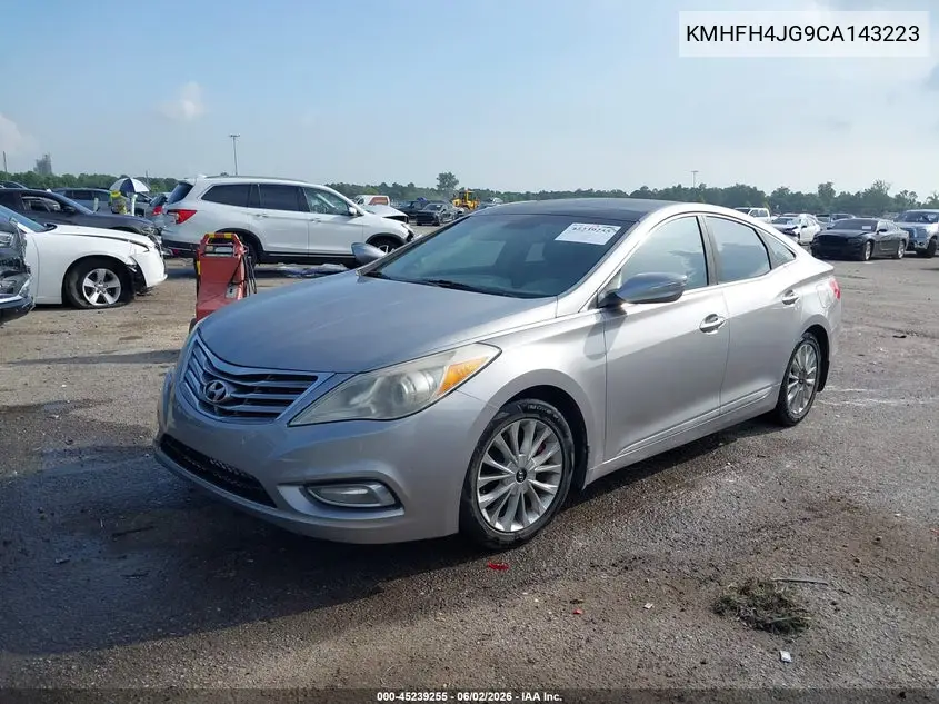 2012 Hyundai Azera VIN: KMHFH4JG9CA143223 Lot: 45239255