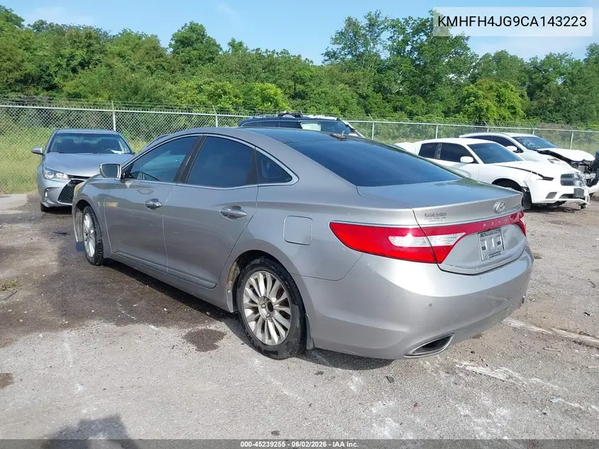 2012 Hyundai Azera VIN: KMHFH4JG9CA143223 Lot: 45239255