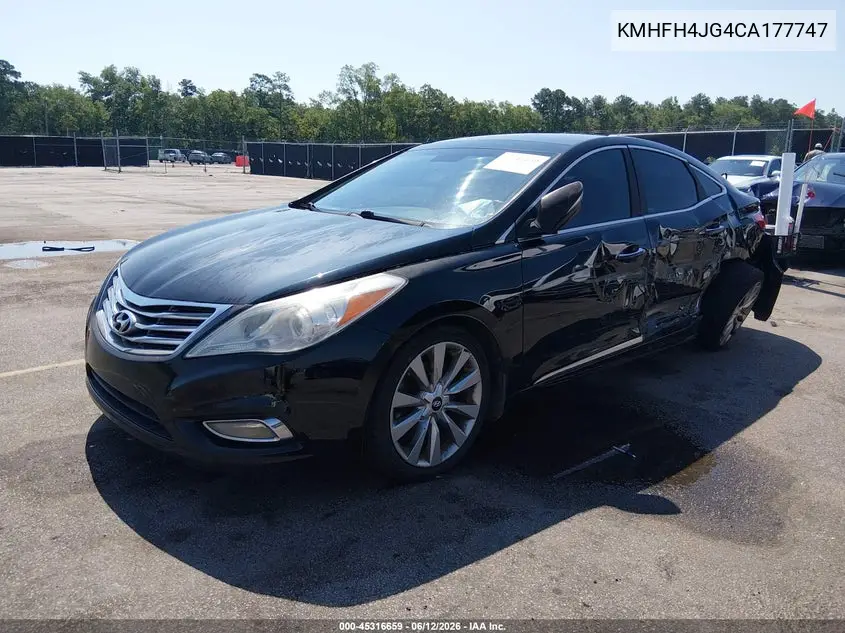 2012 Hyundai Azera VIN: KMHFH4JG4CA177747 Lot: 45316659