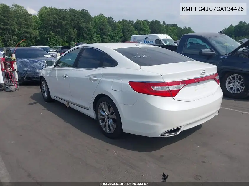 2012 Hyundai Azera VIN: KMHFG4JG7CA134426 Lot: 45334404