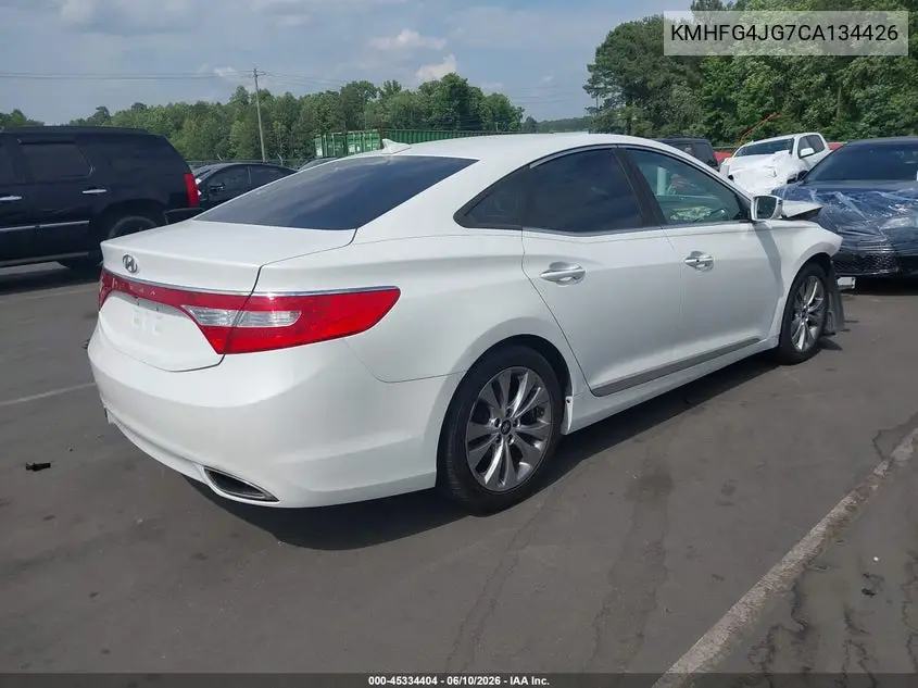 2012 Hyundai Azera VIN: KMHFG4JG7CA134426 Lot: 45334404