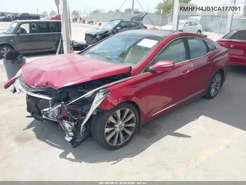 2012 Hyundai Azera VIN: KMHFH4JG1CA177091 Lot: 45538615