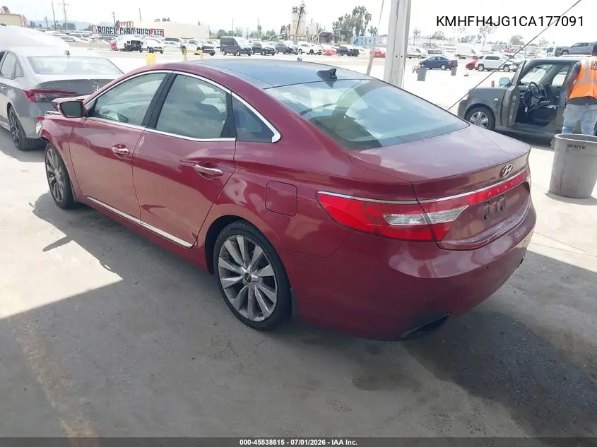 2012 Hyundai Azera VIN: KMHFH4JG1CA177091 Lot: 45538615