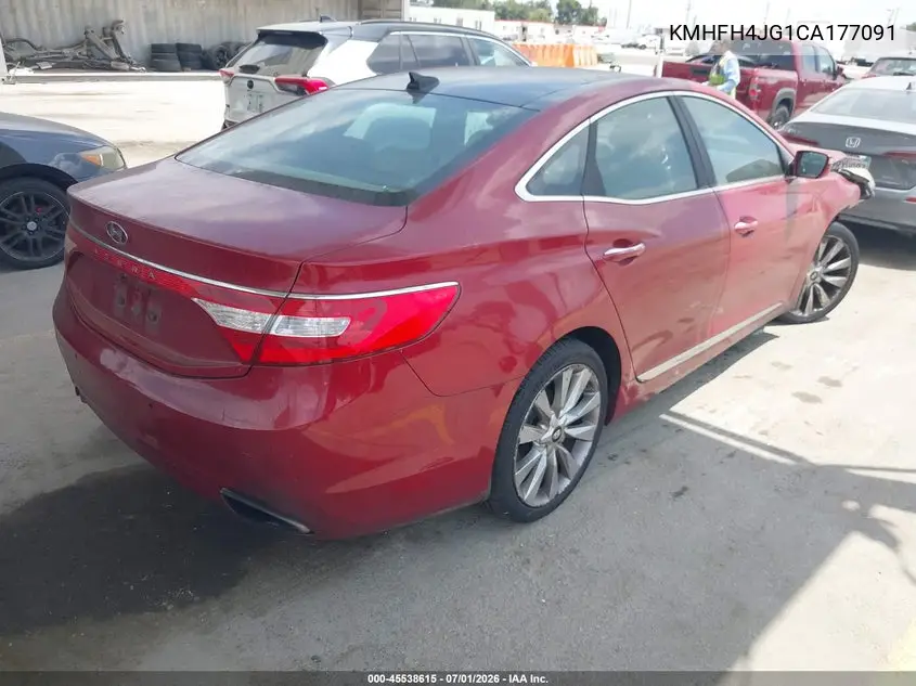 2012 Hyundai Azera VIN: KMHFH4JG1CA177091 Lot: 45538615