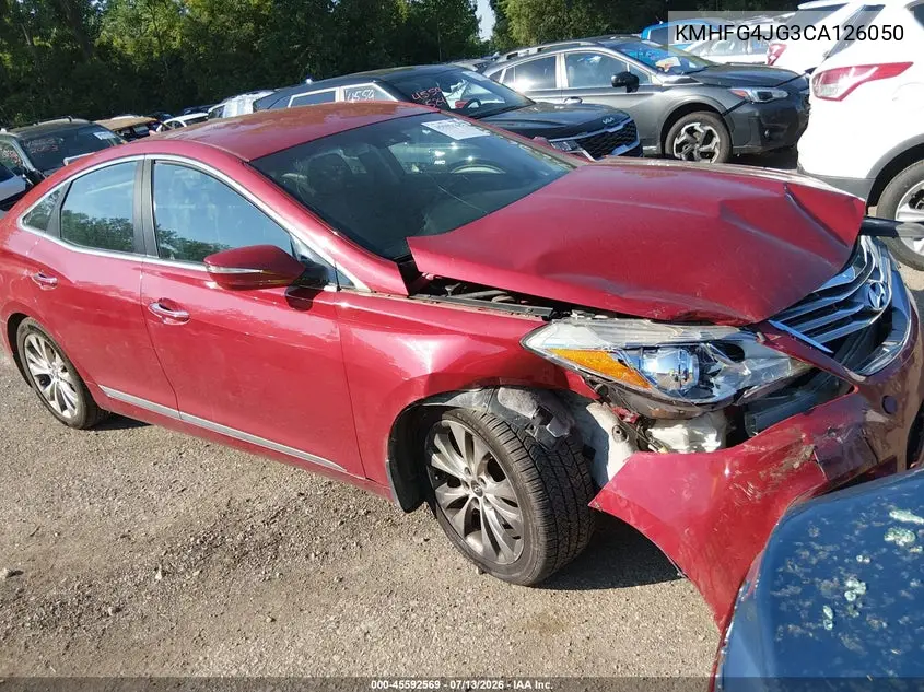 2012 Hyundai Azera VIN: KMHFG4JG3CA126050 Lot: 45592569