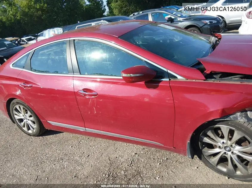 2012 Hyundai Azera VIN: KMHFG4JG3CA126050 Lot: 45592569
