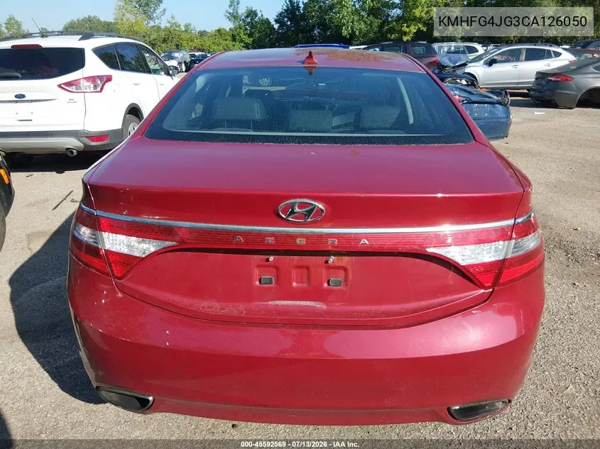 2012 Hyundai Azera VIN: KMHFG4JG3CA126050 Lot: 45592569