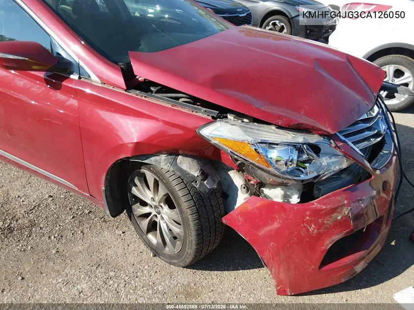 2012 Hyundai Azera VIN: KMHFG4JG3CA126050 Lot: 45592569