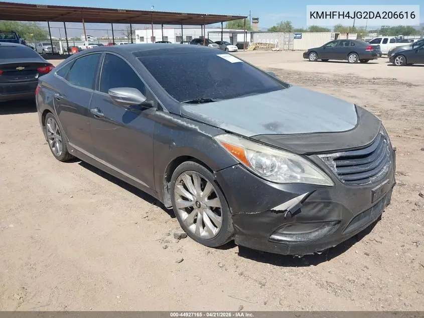 2013 Hyundai Azera VIN: KMHFH4JG2DA206616 Lot: 44927165