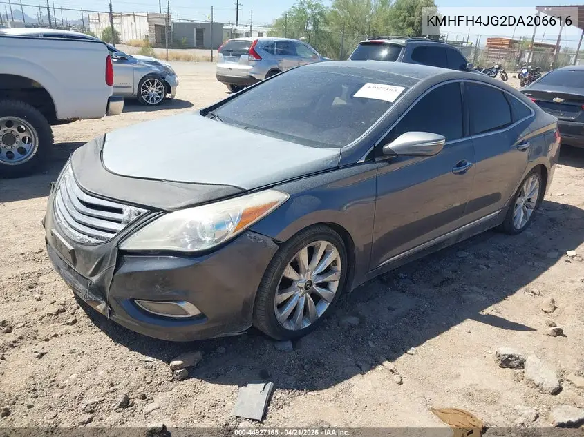 2013 Hyundai Azera VIN: KMHFH4JG2DA206616 Lot: 44927165
