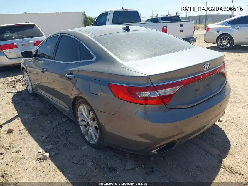 2013 Hyundai Azera VIN: KMHFH4JG2DA206616 Lot: 44927165