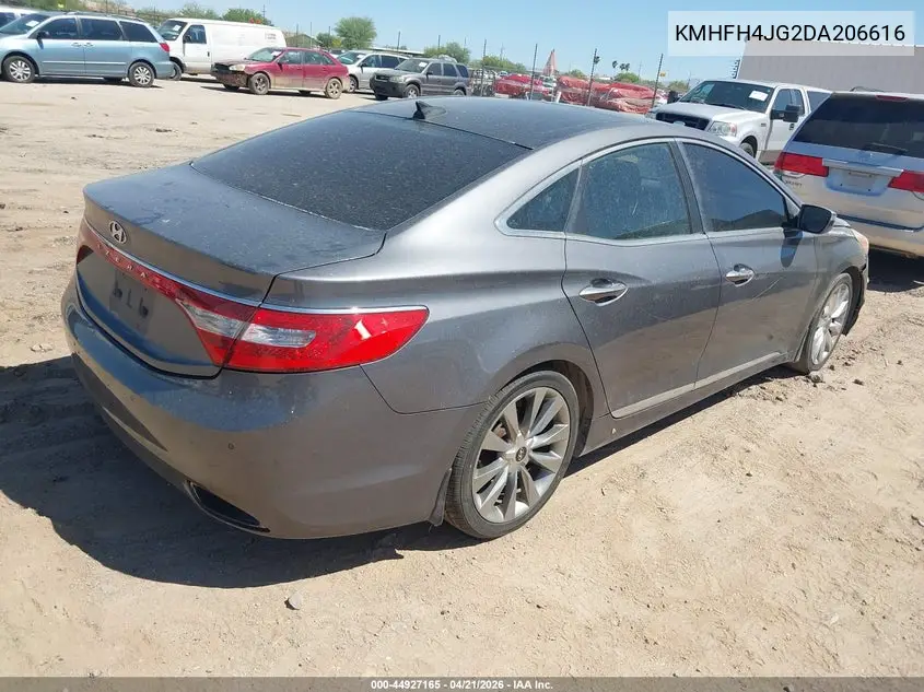 2013 Hyundai Azera VIN: KMHFH4JG2DA206616 Lot: 44927165