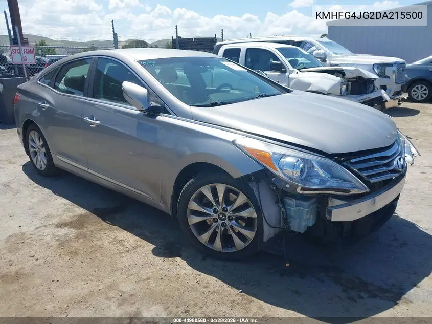 2013 Hyundai Azera VIN: KMHFG4JG2DA215500 Lot: 44980560