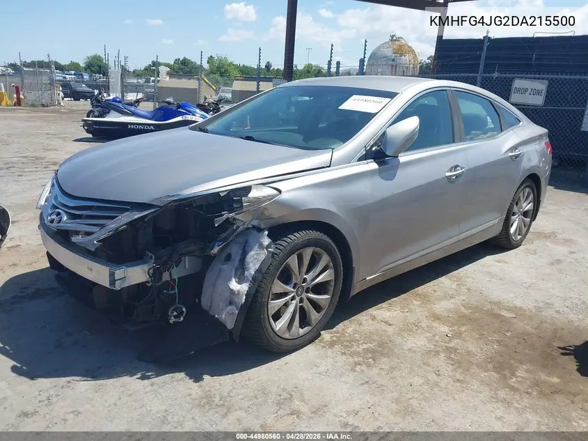 2013 Hyundai Azera VIN: KMHFG4JG2DA215500 Lot: 44980560