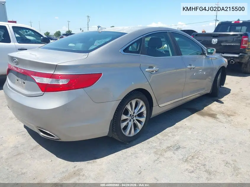 2013 Hyundai Azera VIN: KMHFG4JG2DA215500 Lot: 44980560