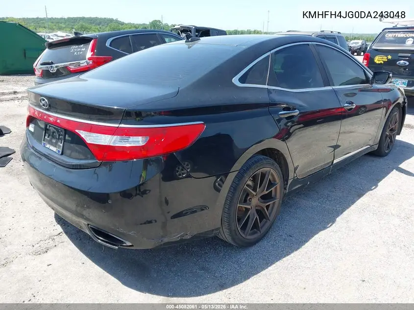 2013 Hyundai Azera VIN: KMHFH4JG0DA243048 Lot: 45082061