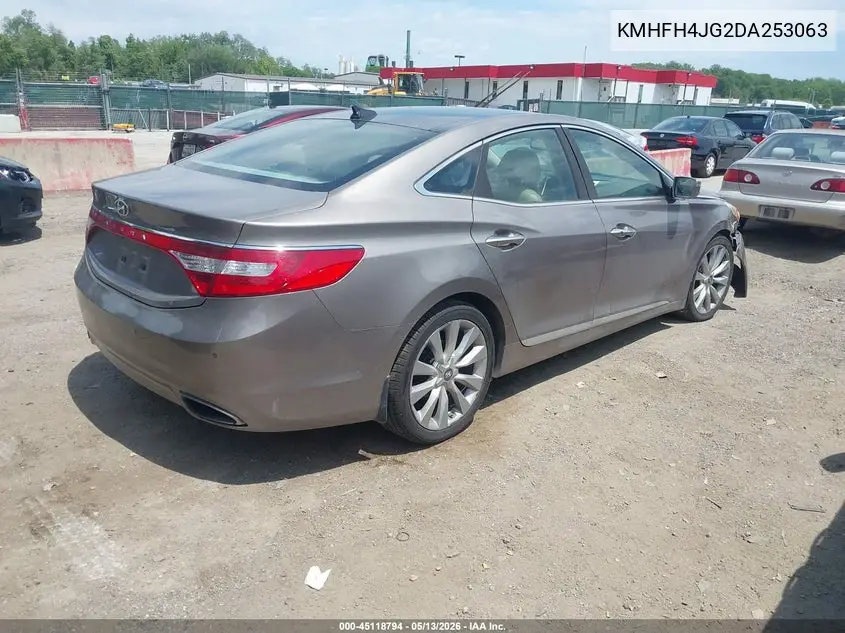 2013 Hyundai Azera VIN: KMHFH4JG2DA253063 Lot: 45118794
