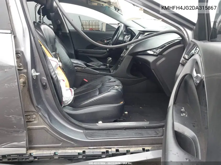 2013 Hyundai Azera VIN: KMHFH4JG2DA315867 Lot: 45181604