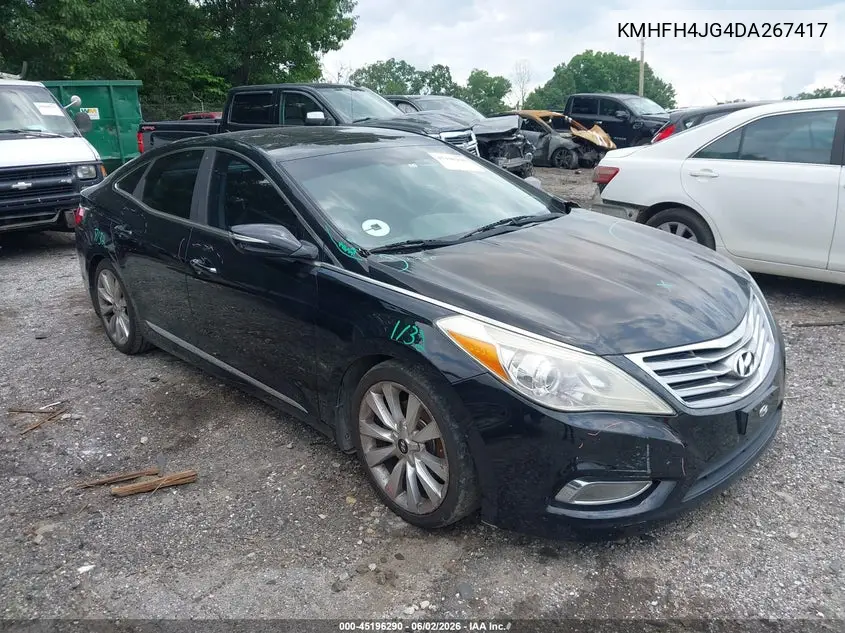 2013 Hyundai Azera VIN: KMHFH4JG4DA267417 Lot: 45196290