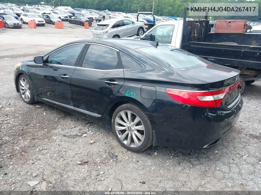 2013 Hyundai Azera VIN: KMHFH4JG4DA267417 Lot: 45196290