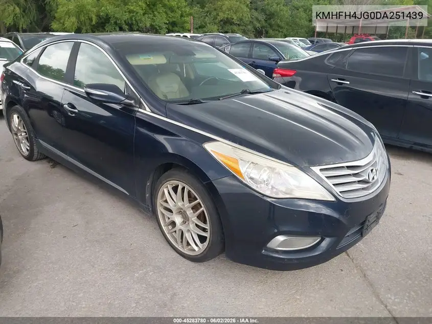 2013 Hyundai Azera VIN: KMHFH4JG0DA251439 Lot: 45283780