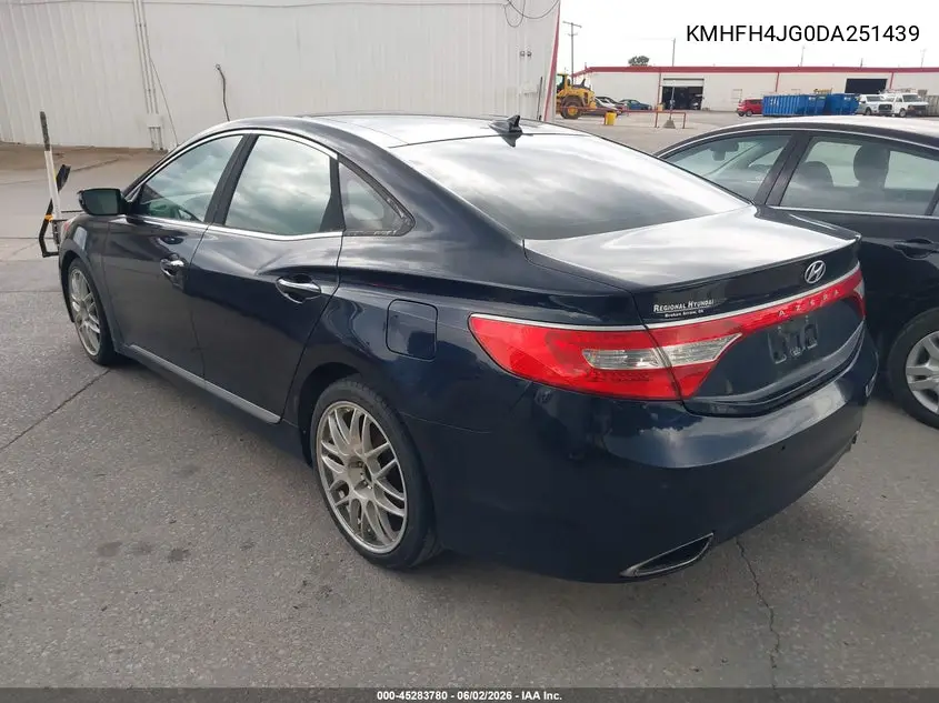 2013 Hyundai Azera VIN: KMHFH4JG0DA251439 Lot: 45283780