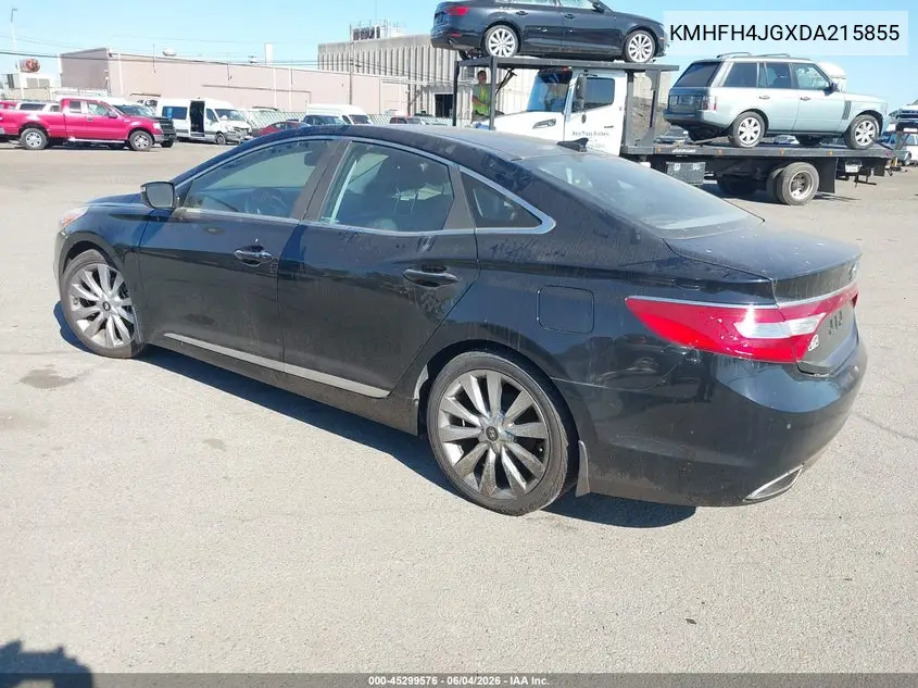 2013 Hyundai Azera VIN: KMHFH4JGXDA215855 Lot: 45299576