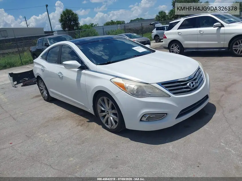 2013 Hyundai Azera VIN: KMHFH4JG9DA326378 Lot: 45542219