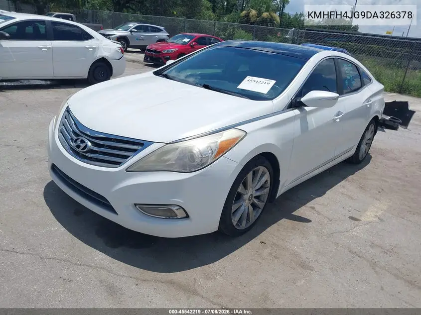 2013 Hyundai Azera VIN: KMHFH4JG9DA326378 Lot: 45542219