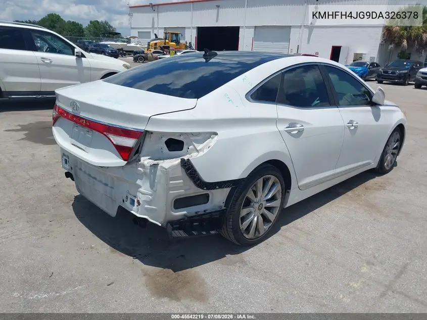 2013 Hyundai Azera VIN: KMHFH4JG9DA326378 Lot: 45542219