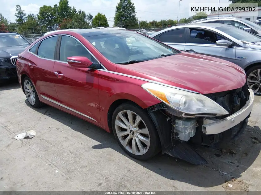 2013 Hyundai Azera VIN: KMHFH4JG4DA299302 Lot: 45573168