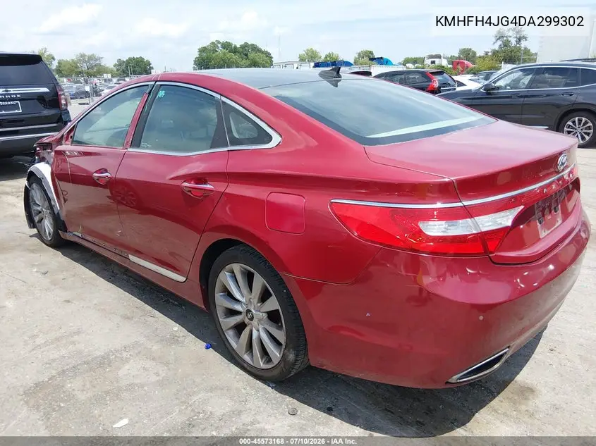 2013 Hyundai Azera VIN: KMHFH4JG4DA299302 Lot: 45573168