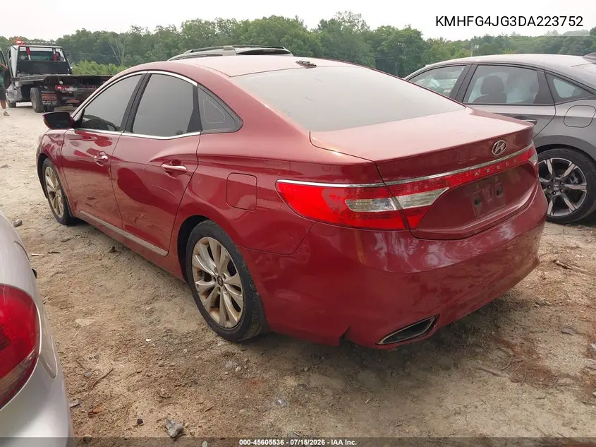 2013 Hyundai Azera VIN: KMHFG4JG3DA223752 Lot: 45605536