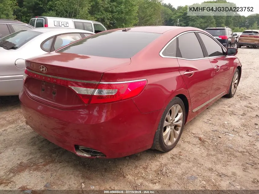 2013 Hyundai Azera VIN: KMHFG4JG3DA223752 Lot: 45605536