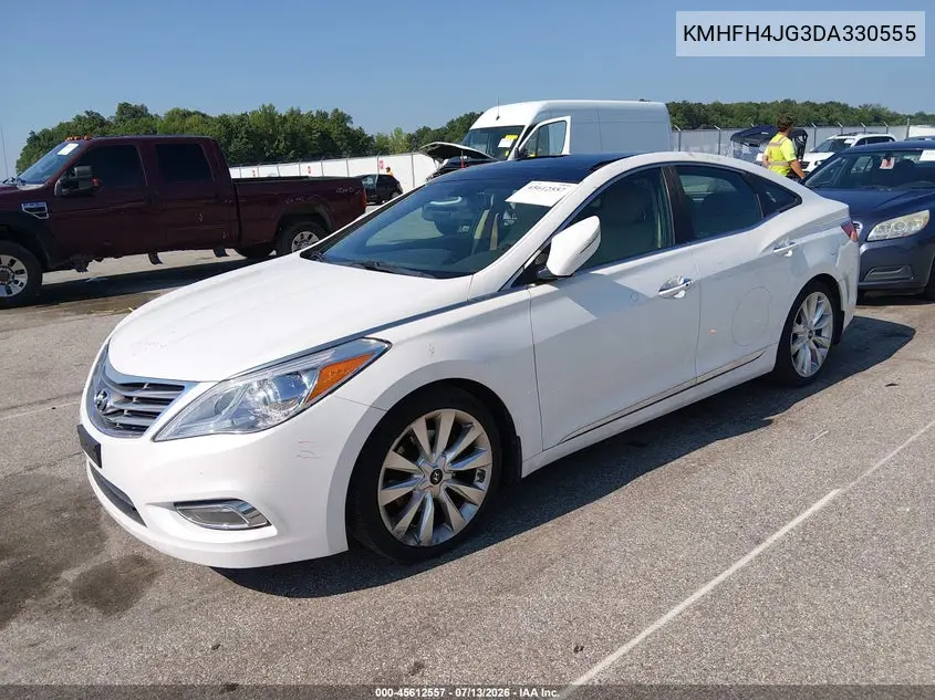 2013 Hyundai Azera VIN: KMHFH4JG3DA330555 Lot: 45612557