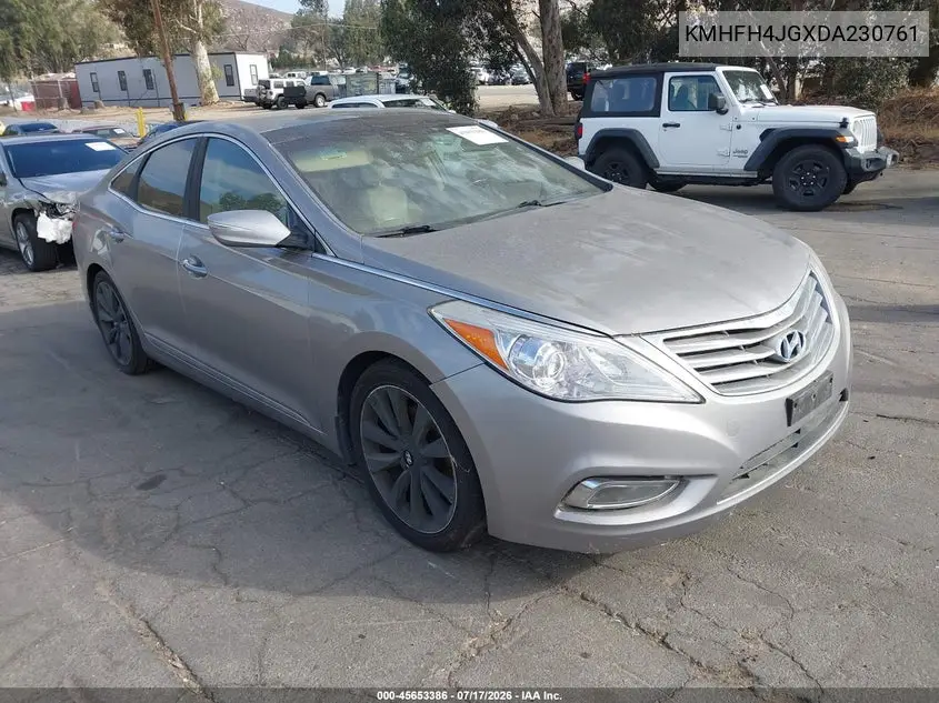 2013 Hyundai Azera VIN: KMHFH4JGXDA230761 Lot: 45653386
