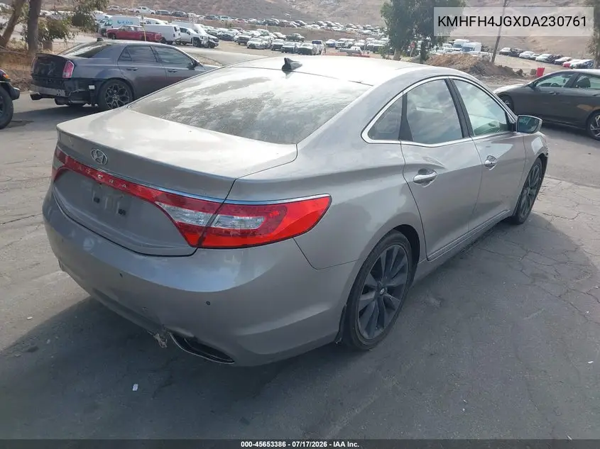 2013 Hyundai Azera VIN: KMHFH4JGXDA230761 Lot: 45653386