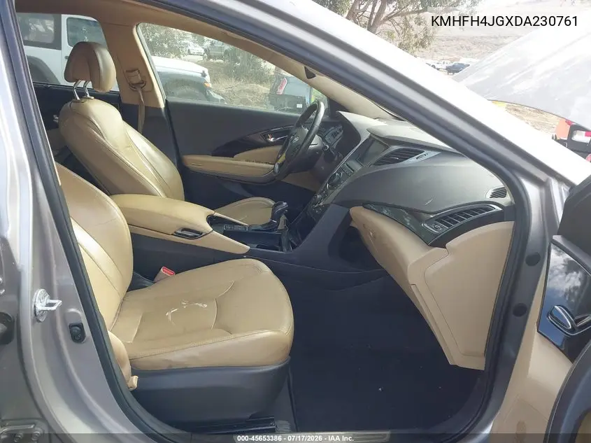 2013 Hyundai Azera VIN: KMHFH4JGXDA230761 Lot: 45653386