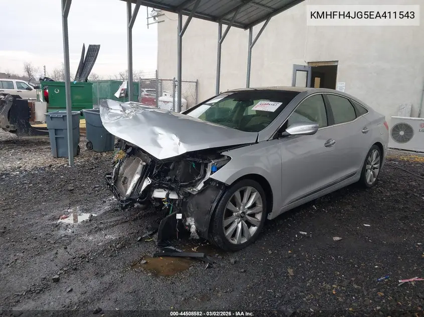 2014 Hyundai Azera Limited VIN: KMHFH4JG5EA411543 Lot: 44508582
