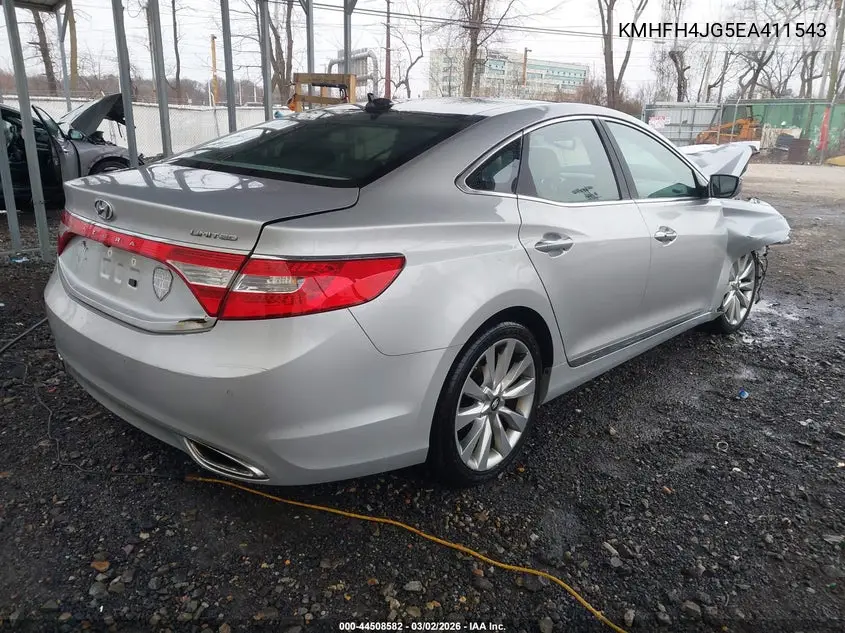 2014 Hyundai Azera Limited VIN: KMHFH4JG5EA411543 Lot: 44508582