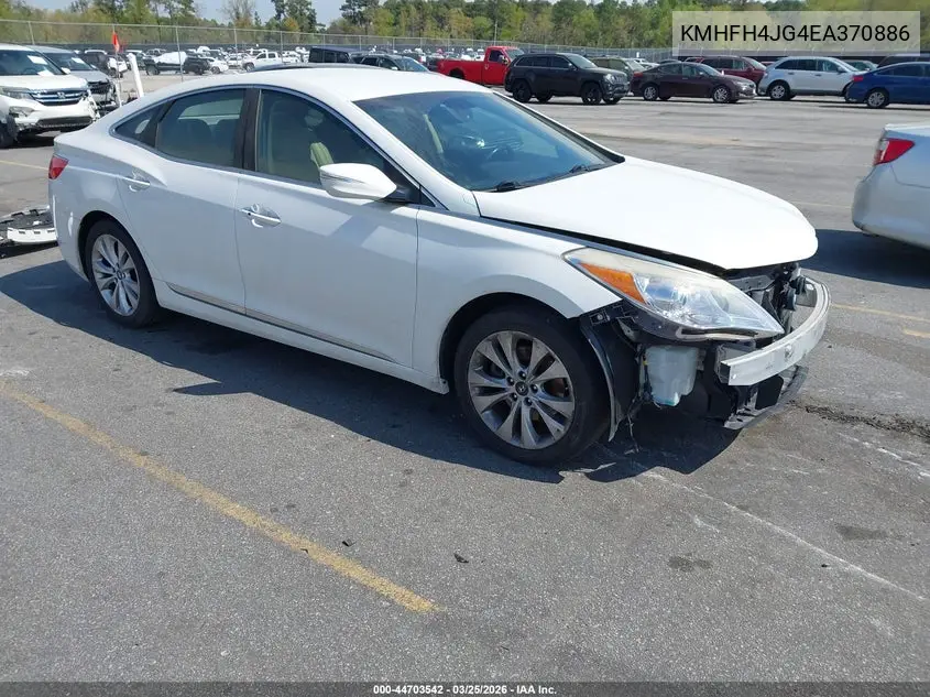 2014 Hyundai Azera Limited VIN: KMHFH4JG4EA370886 Lot: 44703542