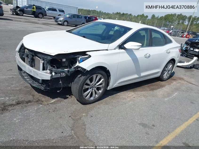 2014 Hyundai Azera Limited VIN: KMHFH4JG4EA370886 Lot: 44703542