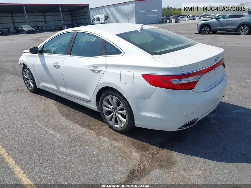 2014 Hyundai Azera Limited VIN: KMHFH4JG4EA370886 Lot: 44703542