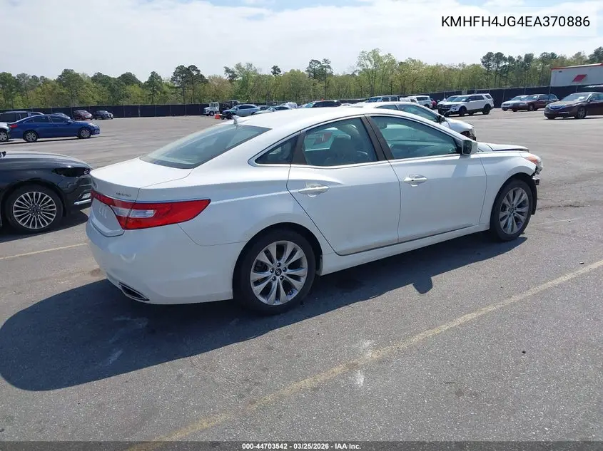 2014 Hyundai Azera Limited VIN: KMHFH4JG4EA370886 Lot: 44703542