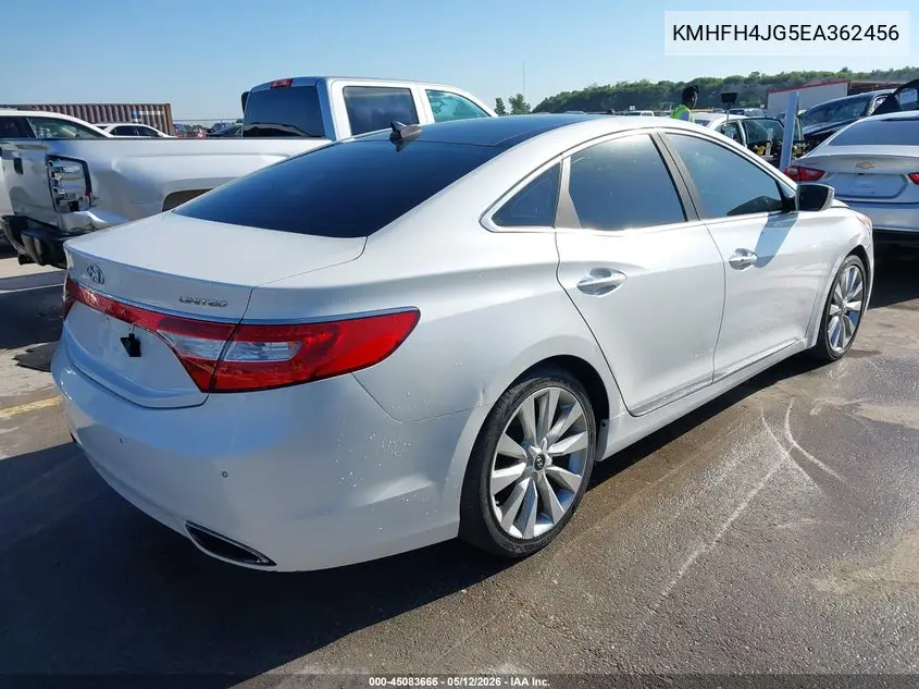 2014 Hyundai Azera Limited VIN: KMHFH4JG5EA362456 Lot: 45083666