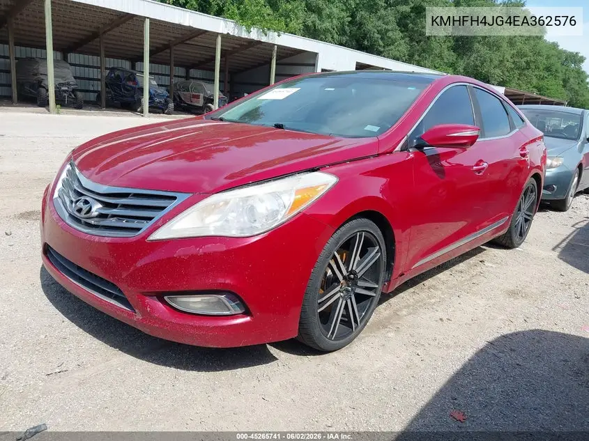 2014 Hyundai Azera Limited VIN: KMHFH4JG4EA362576 Lot: 45265741